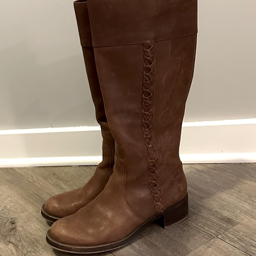 Brown Lucky Brand Riding Boots